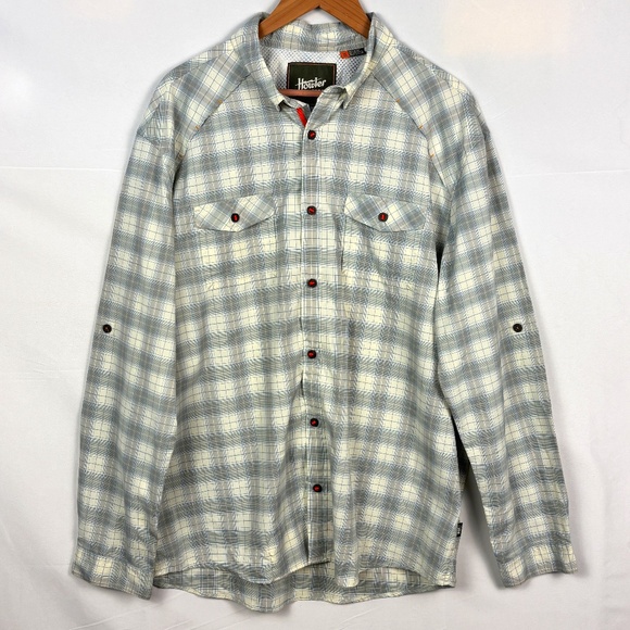 Howler Bros Mens Long Sleeve Button up Shirt Sz XL Outdoor Fishing Hiking Vented - Picture 1 of 9